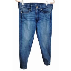 Spanx Women's Blue‎ Skinny Ankle Jeans Pull-On Mid Rise Stretch Denim 29
